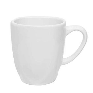 Caneca Xicara Tulipa de Porcelana Chá Café 260ml Ryo White Oxford