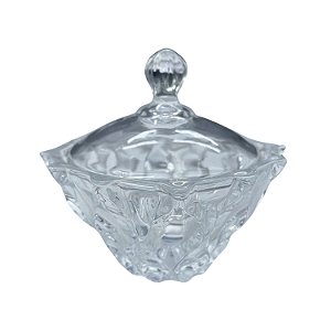 Potiche Baleiro Bomboniere de Vidro Doces Com Tampa Decorativo 245ml