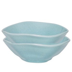 Kit 2 Bowl Tigela Cumbuca Porcelana Vasilha Ryo Blue Bay 500ml Caldo Sopa Oxford