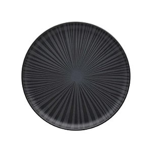 Prato de Sobremesa Cerâmica 20cm Preto Oxford Flat Ônix