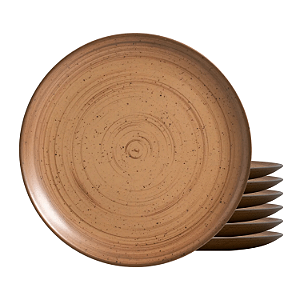 Jogo De Pratos Sobremesa Cerâmica Kit 6 Peças 20cm Kya Terracota Alleanza