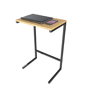 Mesa De Apoio Lateral Canto Para Sofá Cama Suporte Notebook Madeira