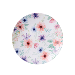 Prato De Sobremesa 21cm Porcelana Floratta Tramontina Flores