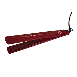 Prancha Chapinha Cabelo Profissional Gama Elegance New Lumina Red Ceramic Bivolt