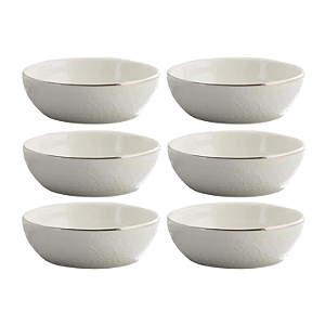 Jogo Kit 6 Tigelas Bowl Cumbuca Cerâmica Harmony 523ml Caldo Sopa Corona