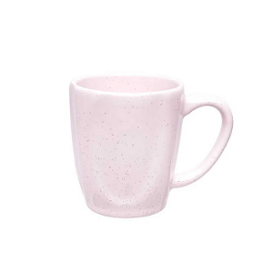 Caneca Xicara Tulipa de Cerâmica Chá Café 380ml Ryo Pink Sand Oxford Rosa