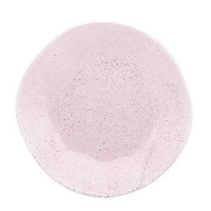 Prato Raso de Porcelana Decorado Ryo Pink Sand 27,5cm Oxford Rosa