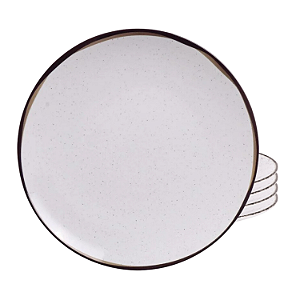 Jogo De Pratos Fundo Kit 4 Peças Porcelana 21cm Canyon Tramontina