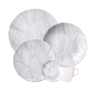Aparelho Jogo De Jantar Pratos Kit 20 Peças Porcelana Completo Arbo Tramontina
