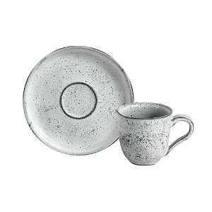 Xicara de Café Chá Com Pires 120ml Cerâmica Bio Echo Porto Brasil Rustico