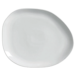Pratos de Sobremesa Oval Orgânico New White Porto Brasil 15414119801