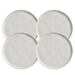 Jogo De Pratos De Sobremesa 21,5cm 4 Peças Bio Stoneware Vit Cerâmica Porto Brasil Rustico