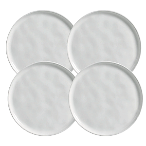 Jogo De Pratos Sobremesa 21,5cm Kit 4 Peças Bio New White Cerâmica Porto Brasil