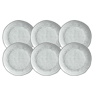 Jogo De Pratos Raso Jantar Refeição Kit 6 Peças 26,5cm Orgânico Echo Cerâmica Porto Brasil Rustico