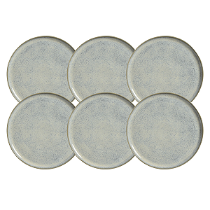 Jogo De Pratos Fundo Bio Green Granite 25cm 1100ml Kit 6 Peças Sopa Cerâmica Porto Brasil