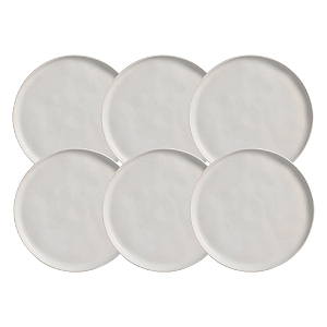 Jogo De Pratos Fundo 22,5cm 830ml Kit 6 Peças Bio Stoneware Vit Sopa Cerâmica Porto Brasil