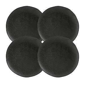 Jogo De Pratos Fundo Orgânico Carbon 21cm 600ml Kit 4 Peças Sopa Cerâmica Porto Brasil