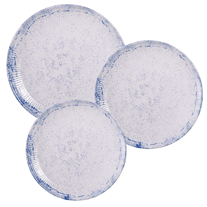 Aparelho De Jantar Jogo Pratos Kit 18 Peças Maragogi Porcelana Decorada Tramontina