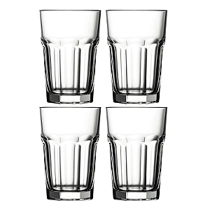 Jogo De Copos Altos Água Suco 415ml Kit 4 Peças Vidro Luxo Casablanca
