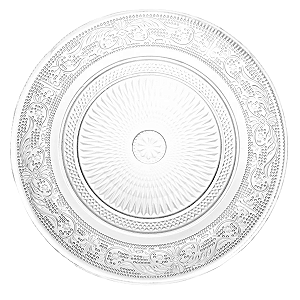Prato Raso Jantar Refeição 25cm Angel De Vidro Lyor Transparente