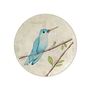 Prato Raso Jantar Refeição 27,7cm Lovely Garden Cerâmica Decorada Corona