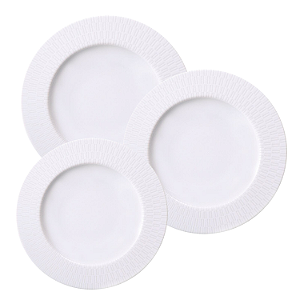 Aparelho De Jantar Jogo Pratos Kit 12 Peças Porcelana Decorada Santorini Tramontina