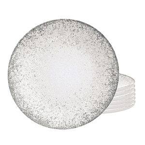 Jogo De Pratos Sobremesa 21cm Kit 6 Peças Camila Porcelana Decorada Tramontina