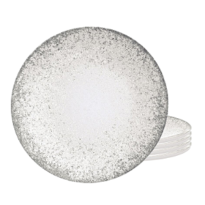 Jogo De Pratos Sobremesa 21cm Kit 4 Peças Camila Porcelana Decorada Tramontina