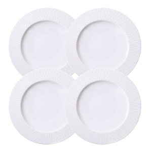 Jogo De Pratos Rasos Jantar Refeição Santorini 28cm Kit 4 Peças Porcelana Tramontina