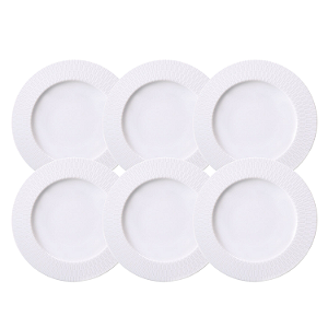 Jogo De Pratos Fundos Santorini 23cm Sopa Kit 6 Peças Porcelana Tramontina