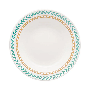 Prato Fundo Sopa Caldo Refeição 21,5cm Louros Cerâmica Decorada Oxford
