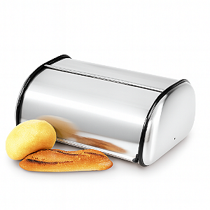 Porta Pão Aço Inox Cesto Armazenamento Para Pães Organizador Cozinha