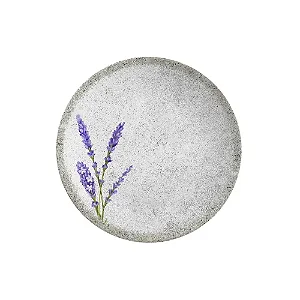 Prato De Sobremesa 21cm Alfazema Cerâmica Lavanda Alleanza