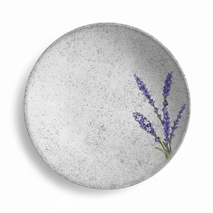 Prato Fundo 25cm Sopa Massas Alfazema Cerâmica Lavanda Alleanza