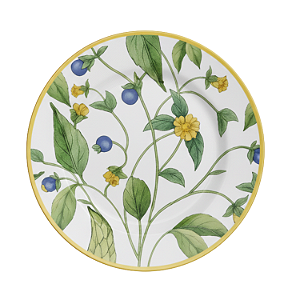 Prato de Sobremesa Silvestre 21cm Cerâmica Floral Alleanza