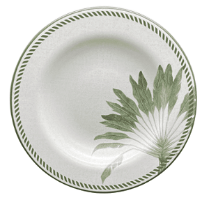 Prato Fundo Canaiva Acetinado 25cm Cerâmica Decorado Alleanza