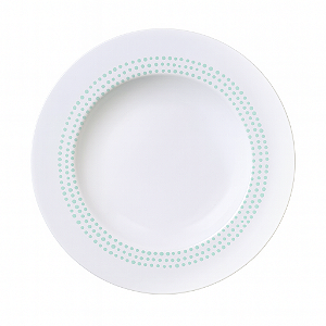 Prato Fundo Monocroma 23cm Porcelana Decorado Tramontina