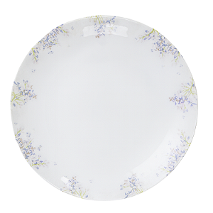 Prato Fundo Fogli 21cm Porcelana Decorado Tramontina