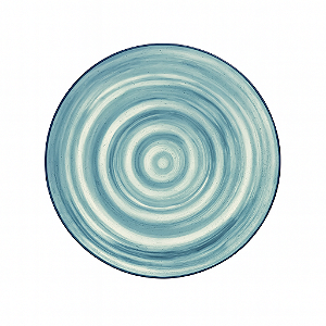 Prato De Sobremesa  Cerâmica 20cm Unni Oceânica Oxford Oceânico