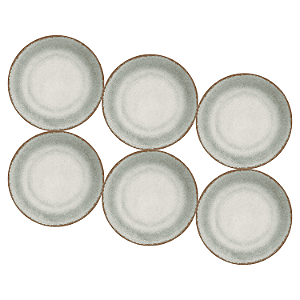 Jogo de Prato Fundo 25cm Kit 6 Pçs Sopa Durban Alleanza Rustico