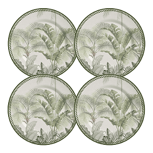 Jogo 4 Sousplats Alleanza Caraíva 34Cm Cerâmica Acetinada