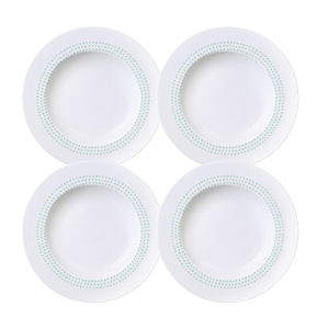 Jogo De Pratos Fundos 23cm Kit 4 Peças Monocroma Porcelana Decorada Tramontina