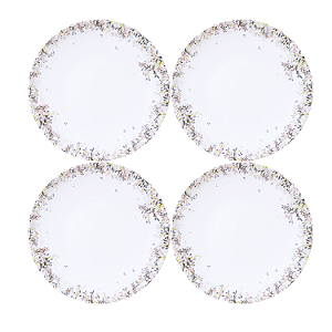 Jogo De Pratos Rasos 25cm Kit 4 Peças Fogli Porcelana Decorada Tramontina