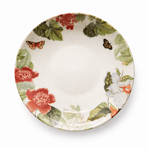 Prato Fundo 20,5cm Sopa Unni Garden Porcelana Decorada Oxford