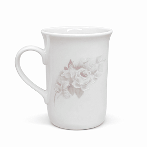 Caneca Xícara Chá 240ml Chocolate Porcelana Eterna Schmidt
