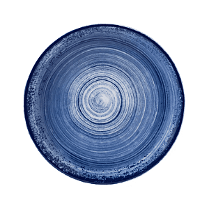 Prato Sobremesa 21cm Esfera Azul Porcelana Decorada Schmidt