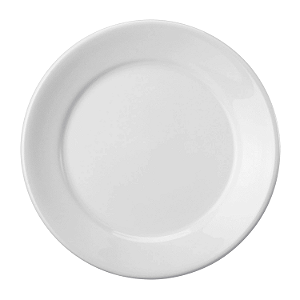 Prato Raso Refeição 25cm Branco Convencional Porcelana Schmidt