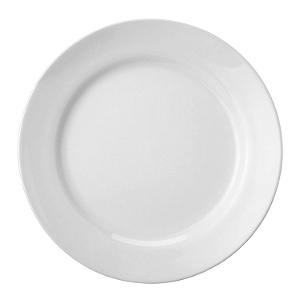 Prato Raso Jantar 26cm Branco Cilindrica Porcelana Schmidt