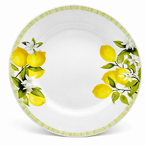 Prato Raso Jantar Refeição 24cm Siciliano Cerâmica Lyor