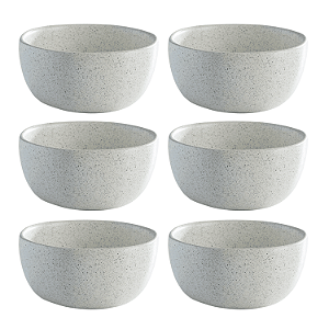 Jogo de Bowls Kit 6 Peças Órion 610ml 15cm Cerâmica Off White Florarte